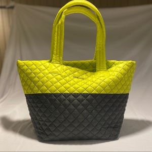 MZ Wallace Medium Metro Tote Neon and Magnet
